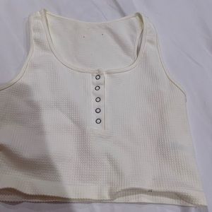 White tank top worn twice